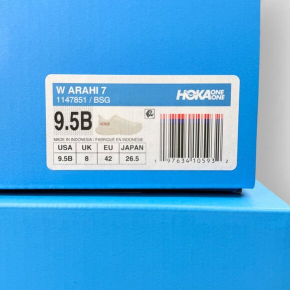 HOKA Arahi 7 Women’s Running Shoes Blanc De Blanc Rose Gold Size 9.5 B (Regular) - Picture 12 of 13
